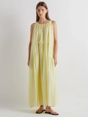 CYTRYNOWA DŁUGA LEKKA SUKIENKA MEIMEIJ