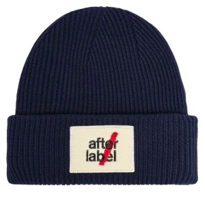 Czapka After Label Kiruna A00085 Granatowy