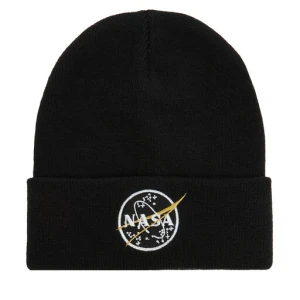 Czapka Alpha Industries Nasa Beanie 198948 Czarny