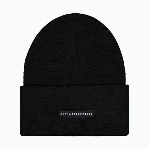 Czapka Alpha Industries Rubber Logo Beanie black
