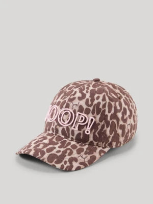 Czapka Anahi w wzór leo w kolorze beżowo-brązowym Joop