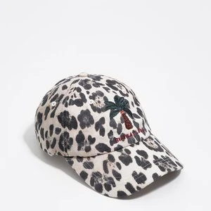 Czapka bawełna efekt sprania panterka palma BIMBA Y LOLA