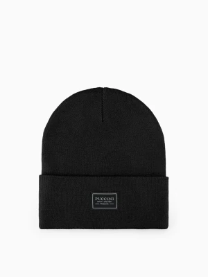 Czapka beanie czarna Puccini