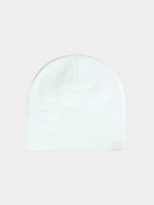 Czapka beanie dziecięca - beżowa 4F