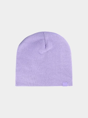 Czapka beanie dziecięca - fioletowa 4F