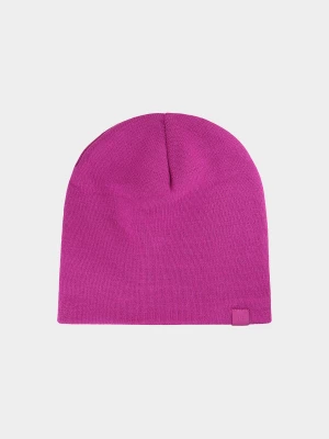 Czapka beanie dziecięca - fioletowa 4F