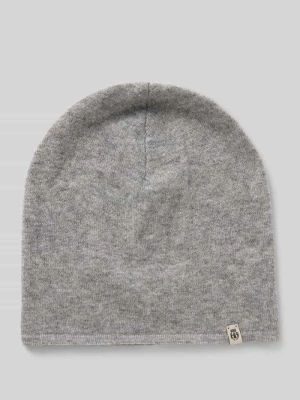 Czapka beanie kaszmirowa z detalem z logo Roeckl