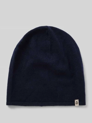 Czapka beanie kaszmirowa z detalem z logo Roeckl