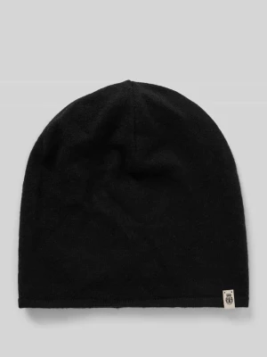 Czapka beanie kaszmirowa z detalem z logo Roeckl