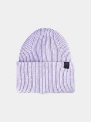 Czapka beanie uniseks - fioletowa 4F