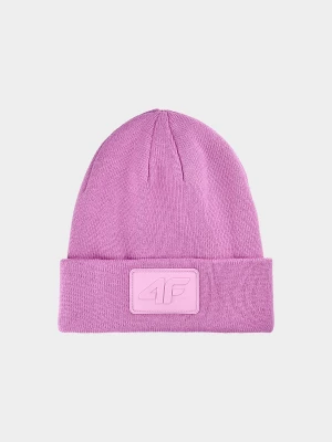 Czapka beanie uniseks - różowa 4F