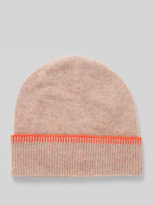 Czapka beanie wełniana z prążkowanym brzegiem Christian Berg Woman