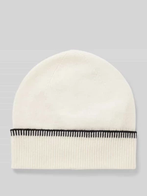 Czapka beanie wełniana z prążkowanym brzegiem Christian Berg Woman