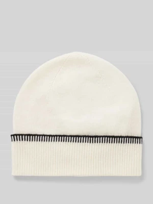Czapka beanie wełniana z prążkowanym brzegiem Christian Berg Woman