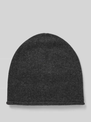 Czapka beanie z czystego kaszmiru Christian Berg Ciemnoszary melanż