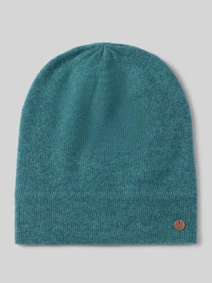 Czapka beanie z czystego kaszmiru Fraas Petrol