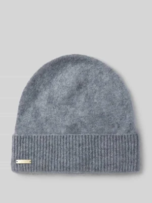 Czapka beanie z czystego kaszmiru Seeberger Średnioszary