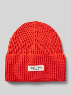 Czapka beanie z czystej bawełny z szerokim brzegiem Marc O'Polo