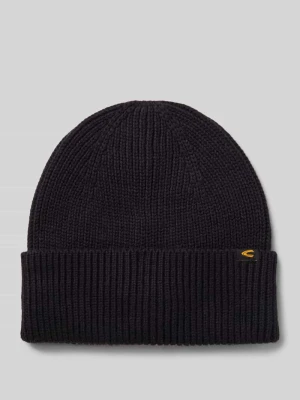 Czapka beanie z mieszanki bawełny i kaszmiru camel active