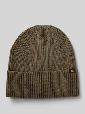 Czapka beanie z mieszanki bawełny i kaszmiru camel active