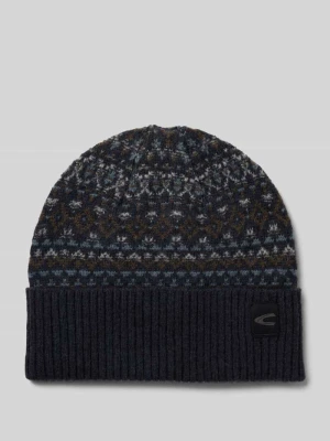 Czapka beanie z detalem z logo camel active