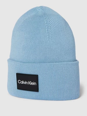 Czapka beanie z detalem z logo CK Calvin Klein