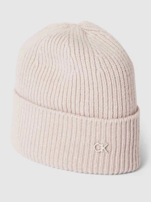 Czapka beanie z detalem z logo CK Calvin Klein