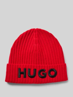 Czapka beanie z detalem z logo HUGO