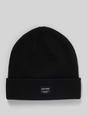 Czapka beanie z detalem z logo jack & jones