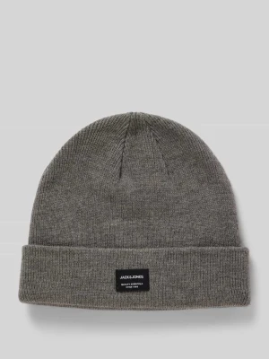 Czapka beanie z detalem z logo jack & jones