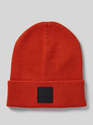 Czapka beanie z detalem z logo model ‘Foxxy’ Boss