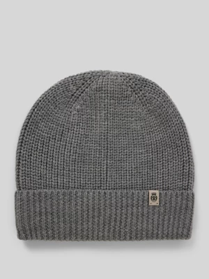 Czapka beanie z detalem z logo model ‘Pure Merino’ Roeckl