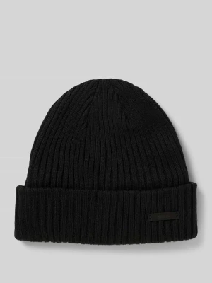 Czapka beanie z detalem z logo model ‘WILBERT’ Barts Czarny