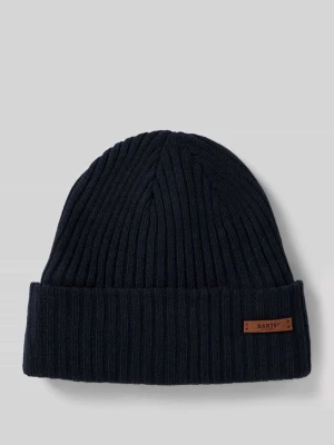 Czapka beanie z detalem z logo model ‘WILBERT’ Barts Granatowy