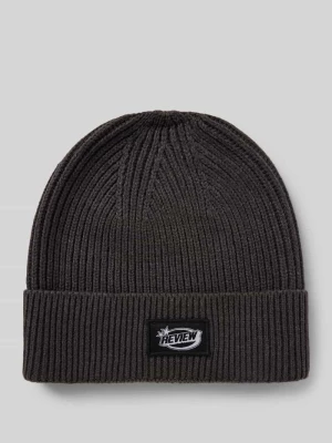 Czapka beanie z detalem z logo REVIEW