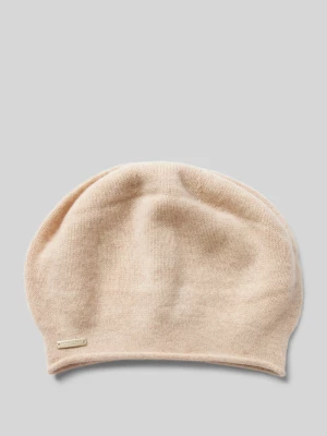 Czapka beanie z detalem z logo Seeberger