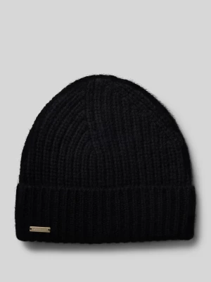 Czapka beanie z detalem z logo Seeberger