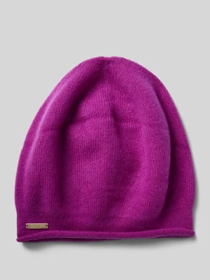 Czapka beanie z detalem z logo Seeberger