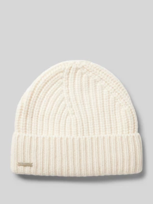 Czapka beanie z detalem z logo Seeberger