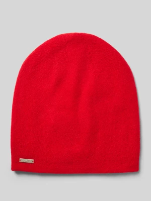 Czapka beanie z detalem z logo Seeberger