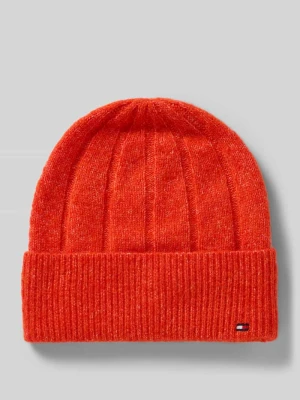Czapka beanie z dodatkiem wełny i wełny z alpaki Tommy Hilfiger