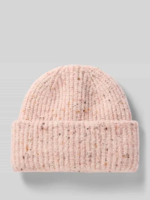 Czapka beanie z dodatkiem wełny model „Aderi” Opus Jasnoróżowy