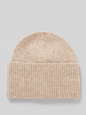 Czapka beanie z dodatkiem wełny z szerokim brzegiem z prążkowanej dzianiny s.Oliver RED LABEL