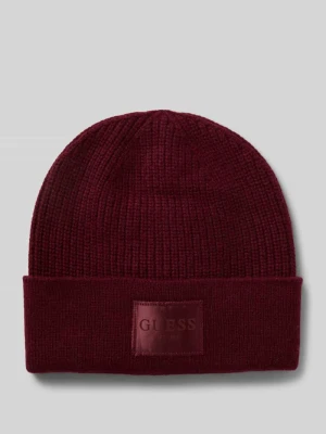 Czapka beanie z domieszką kaszmiru model ‘BRENTON’ Guess