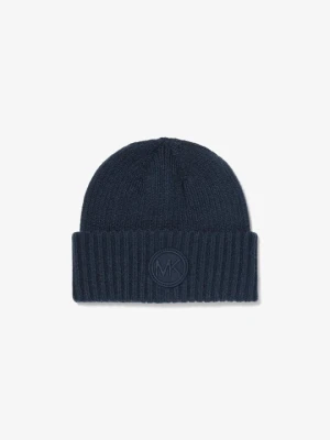 Czapka beanie z dzianiny Michael Kors PÓŁNOC (Niebieski)
