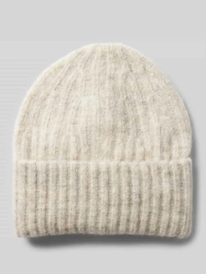 Czapka beanie z fakturowanym wzorem model ‘EAST’ American Vintage Beżowy