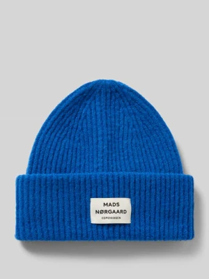 Czapka beanie z mieszanka wełny model 'Tosca Anju' Mads Nørgaard Królewski niebieski