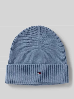 Czapka beanie z mieszanki bawełny i kaszmiru Tommy Hilfiger