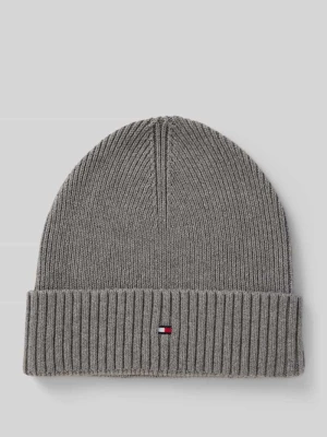 Czapka beanie z mieszanki bawełny i kaszmiru Tommy Hilfiger