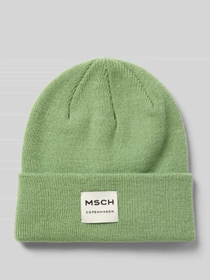 Czapka beanie z mieszanki wełny model ‘Mojo’ MSCH Copenhagen Jasnozielony